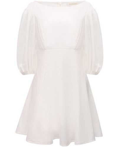 Льняное платье Zimmermann, белое