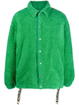 Fleecová péřová bunda Khrisjoy zelená
