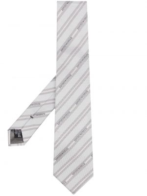 Corbata con estampado Emporio Armani gris