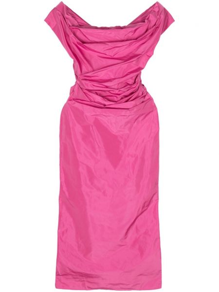 Κοκτέιλ φόρεμα Staud ροζ