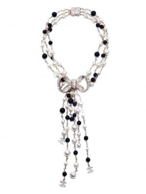 Collier avec perles Chanel Pre-owned blanc