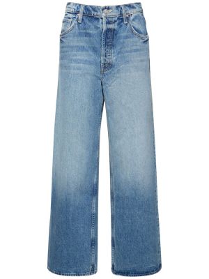 Jeans a vita alta baggy Mother blu