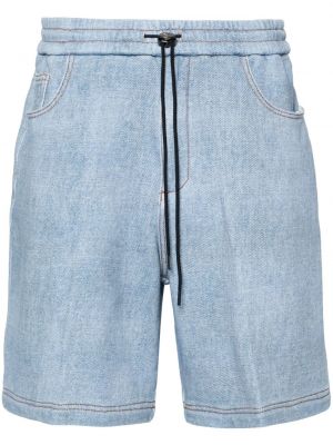 Kratke jeans hlače s potiskom Emporio Armani