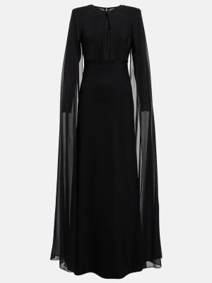 Макси рокля от шифон черно Roland Mouret