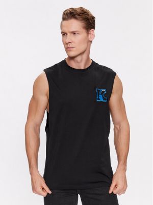Majica brez rokavov Karl Lagerfeld črna