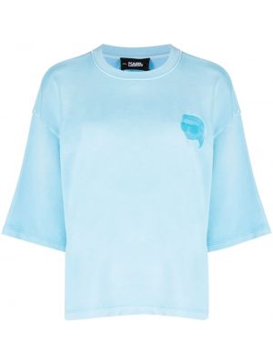 T-shirt ausgestellt Karl Lagerfeld blau