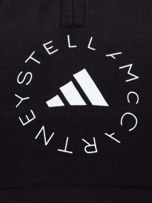 Чорна кепка з принтом Adidas By Stella Mccartney