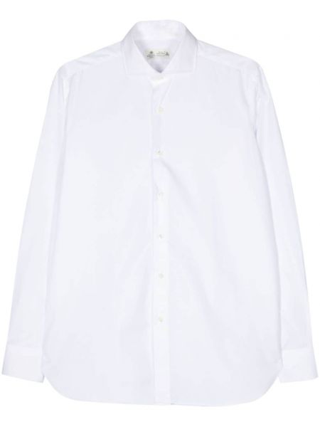 Памучна риза Borrelli бяло