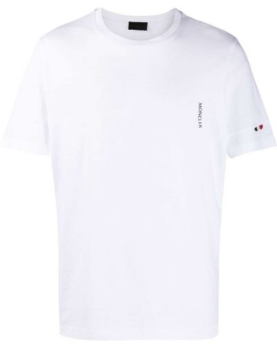 Camiseta de cuello redondo Moncler blanco