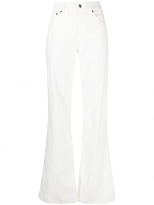 Pantaloni cu chihlimbar Dondup alb