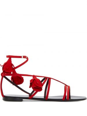 Sandały Giuseppe Zanotti czerwone