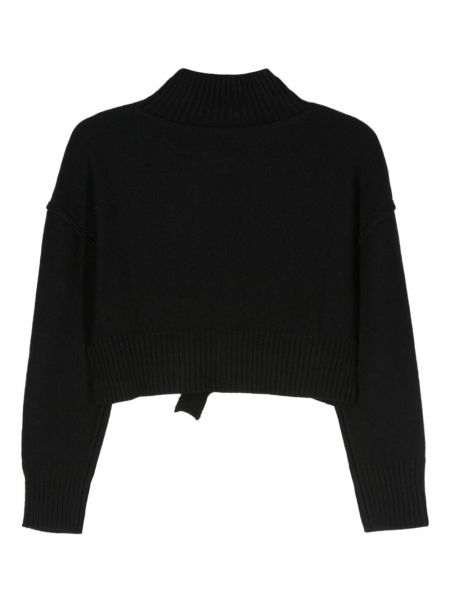 Długi sweter Mm6 Maison Margiela czarny