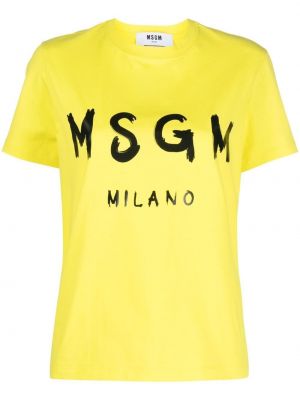 T-shirt Msgm gul