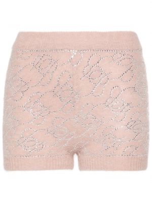 Pantaloni scurți tricotate Blumarine roz
