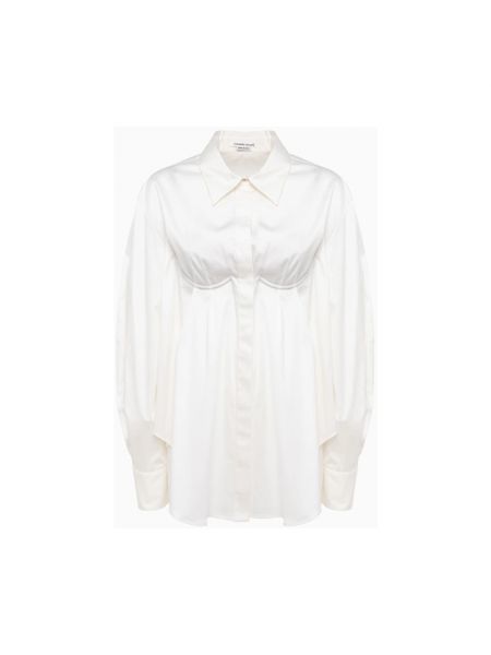 Koszula w jednolitym kolorze oversize Alessandro Vigilante biała