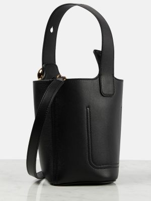 Δερμάτινη τσάντα ώμου Loewe μαύρο