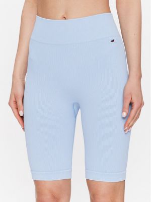 Pantaloni scurți de sport slim fit Tommy Hilfiger albastru