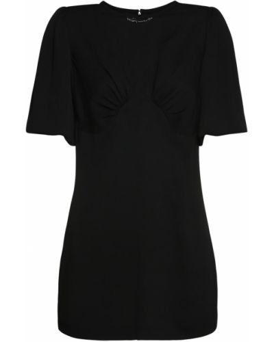 Krepové drapované mini šaty Dsquared2 čierna