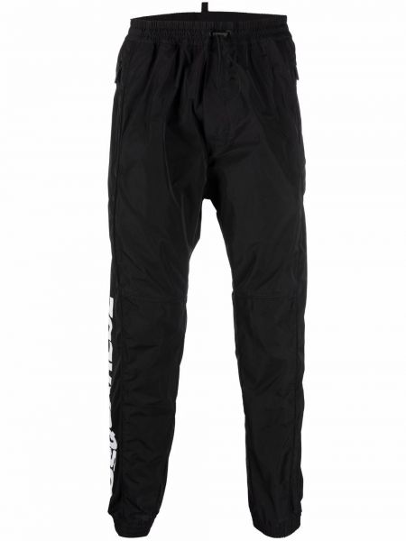 Pantalon de joggings à imprimé Dsquared2 noir