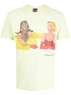 Raštuotas marškinėliai Kidsuper žalia
