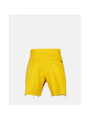 Szorty jeansowe Saint Laurent żółte