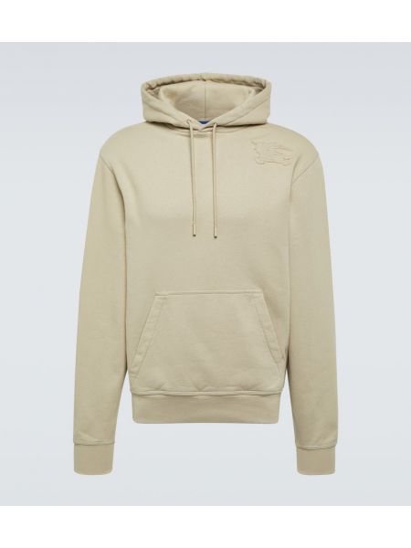 Jersey bomull hoodie Burberry beige