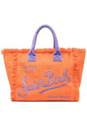 Плажна чанта Mc2 Saint Barth оранжево