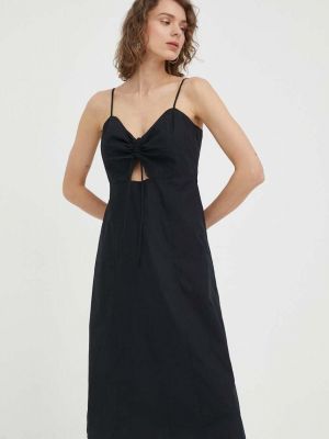 Bavlněné mini šaty Levi's černé