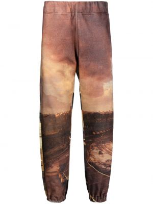 Pantalon de joggings à imprimé Undercover marron