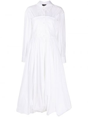 Bavlněné šaty A.w.a.k.e. Mode - bílá