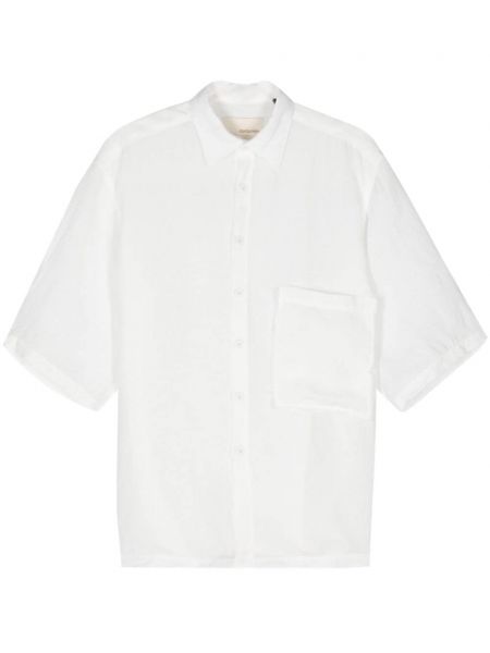 Ľanová košeľa Costumein biela