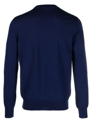 Vilnonis siuvinėtas megztinis Bally mėlyna