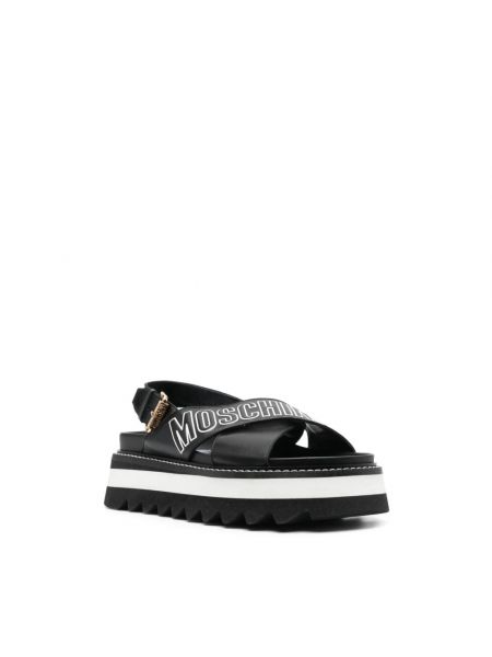Sandale ohne absatz Moschino schwarz