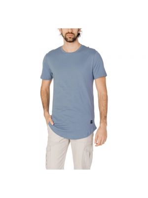 Koszulka w jednolitym kolorze Only & Sons niebieska