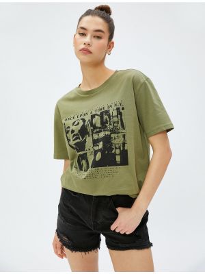 Marškinėliai Koton žalia