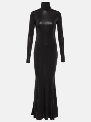 Černé dlouhé šaty Norma Kamali