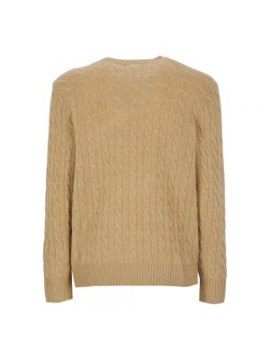 Sweter z kaszmiru Ralph Lauren brązowy