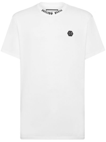 T-shirt en coton avec applique Philipp Plein