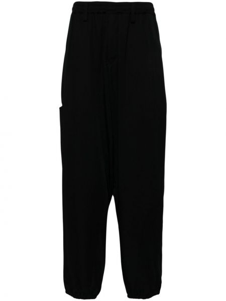 Pantalon taille haute slim Yohji Yamamoto noir