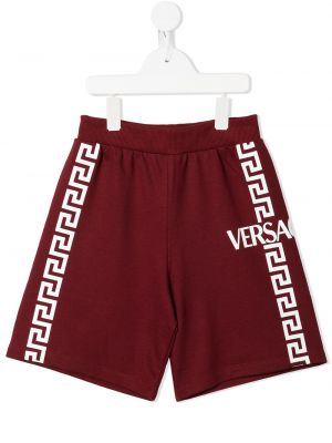 Shorts för tjejer Versace Kids röd