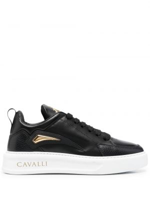 Sneakers με ρίγες τίγρη Roberto Cavalli μαύρο