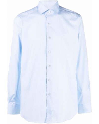 Πουπουλένιο πουκάμισο με κουμπιά Xacus μπλε