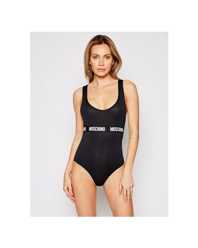 Body slim fit Moschino Underwear & Swim - negru