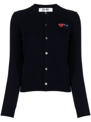 Cardigan ricamata Comme Des Garçons blu