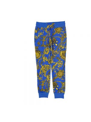 Spodnie sportowe Versace Jeans Couture niebieskie