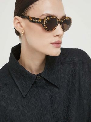 Okulary przeciwsłoneczne Swarovski brązowe