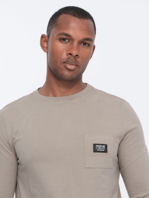 Polo marškinėliai su kišenėmis Ombre ruda
