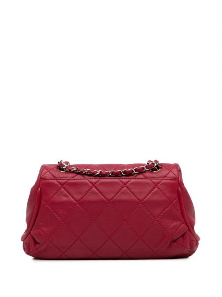 Pikowana torebka Chanel Pre-owned czerwona