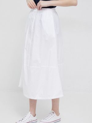 Pamučna midi suknja Deha bijela