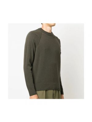 Jersey de lana de tela jersey de cuello redondo C.p. Company verde